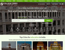 Tablet Screenshot of collegezippy.com
